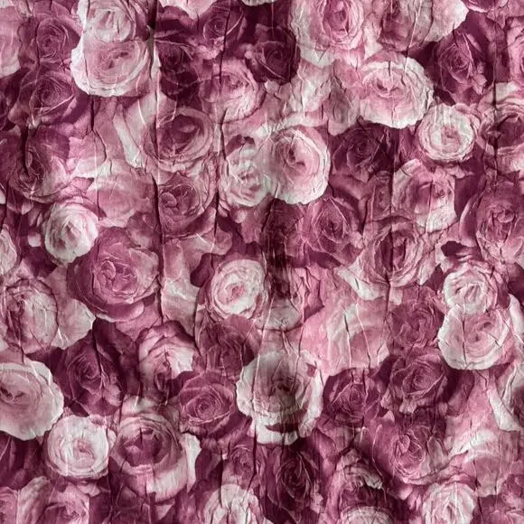 90s Sag Harbor Pink Rose Wrap Midi Skirt – Cottagecore FloralXXL - Picture 5 of 8